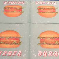 Hamburger / Burger / Fast Food 5 Servietten / Motivservietten  Essen / Speisen / Getränke /  E174 Bild 2