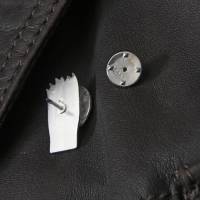 "Bandito" Ansteckschmuck  in 935 Silber mit Feingoldbelötung – für ans Revers oder die Krawatte Bild 4