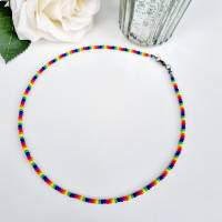 Perlen Kette Regenbogen Pride LGBTQI LGBT * Regenbogenkette Bild 3
