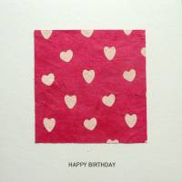 Minimalistische Geburtstagskarte Herzen Bild 2