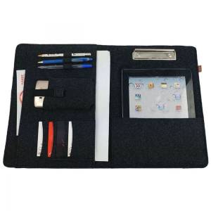 DIN A4 Organizer Tasche Hülle Schutzhülle für iPad Tablet schwarz Bild 1