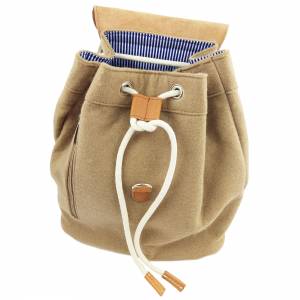 Filzrucksack Tasche Rucksack aus Filz sehr leicht backpack unisex Cappuccino Braun Bild 5