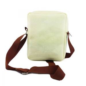 Umhängetasche Schultertasche Handtasche Tasche Freizeittasche Filztasche Tasche aus Filz, Creme Weiß Bild 2