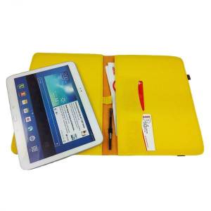 9,1 - 10,1 Zoll Tablethülle Schutzhülle Hülle aus filz für Tablet bookcase Gelb Bild 4