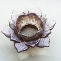 Teelichthalter "Lotusblüte"- resinart Bild 1