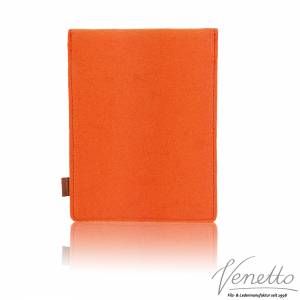 9.7 - 10.5" Tasche für Tablet eBook-Reader Hülle aus Filz Sleeve Schutzhülle orange Bild 3