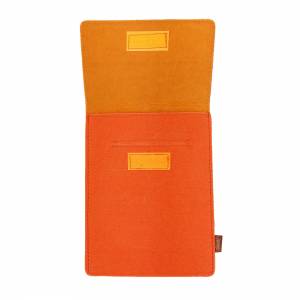 9.7 - 10.5" Tasche für Tablet eBook-Reader Hülle aus Filz Sleeve Schutzhülle orange Bild 6