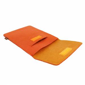 9.7 - 10.5" Tasche für Tablet eBook-Reader Hülle aus Filz Sleeve Schutzhülle orange Bild 7