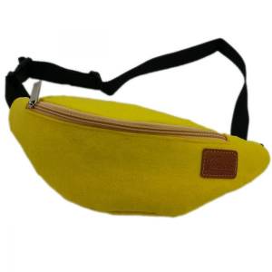 Gürteltasche Bauchtasche Hüfttasche Wandertasche Sporttasche Tasche für Sport Trekking Filztasche Gelb Bild 1