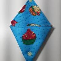 Dreieckstäschchen, Münzfachtasche Cupcake Bild 2