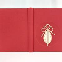 Notizbuch, Schutz-Engel, rosen-rot, DIN A5, 150 Blatt, Hardcover handgefertigt Bild 4