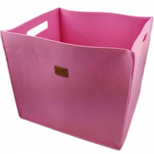 3-er Set Box Filzbox Keller-Regal Filz Aufbewahren rosa pink Bild 1