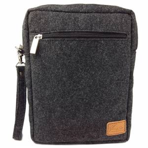 Handgelenk-Tasche 10.6" Herren Brieftasche Tasche Organizer Filz schwarz für Tablet, EBook... Bild 1
