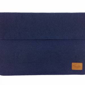 17 Zoll Hülle Tasche Schutztasche Laptop Laptoptasche Sleeve Ultrabook Filztasche 17.3 blau Bild 1