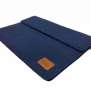 17 Zoll Hülle Tasche Schutztasche Laptop Laptoptasche Sleeve Ultrabook Filztasche 17.3 blau Bild 3
