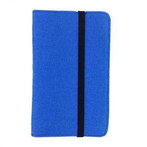7 Zoll Tablethülle Etui Filztasche Buchhülle Schutzhülle für ebook Tablet blau Bild 1