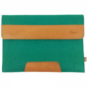 15,6" Schutz-Tasche für Ultrabook Notebook Laptop Schutzhülle PC Tasche aus Filz Sleeve Hülle  grün Bild 1