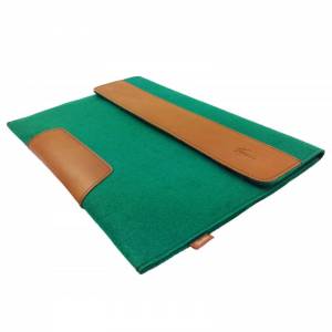 15,6" Schutz-Tasche für Ultrabook Notebook Laptop Schutzhülle PC Tasche aus Filz Sleeve Hülle  grün Bild 3