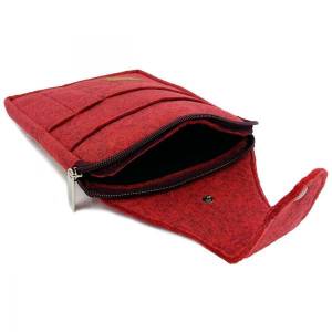 Gürteltasche Bauchtasche Hüfttasche Arbeitstasche aus Filz, Rot Bild 8