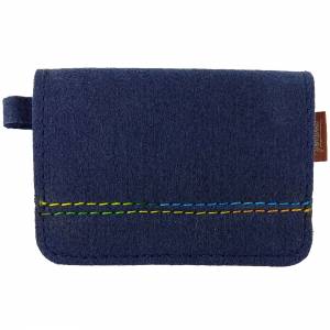 Mini Kinder-Geldbörse Filztasche Portemonnaies blau Bild 1
