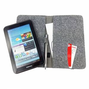 7 Zoll Tablethülle Schutzhülle Tasche für Tablet wie Samsung, Lenovo, Acer, Asus, iPad Mini, Huawei, eBook-Reader / Filz Bild 6