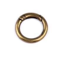 Karabiner Ring 16mm Gold, Silber, Schwarz, Altmessing / Bronze Bild 2