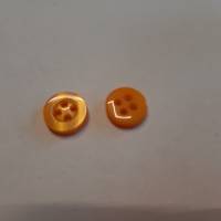 Knopf klein orange schimmernd 9 mm Bild 1