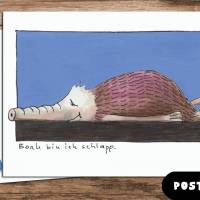 Postkarte "Boah bin ich schlapp" Bild 2