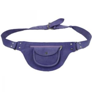 Ledertasche Tasche Leder Bauchtasche Hüfttasche lila Bild 1