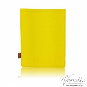 9.7 - 10.5" Tasche für Tablet eBook-Reader Hülle aus Filz Sleeve Schutzhülle Gelb Bild 3