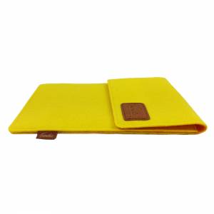9.7 - 10.5" Tasche für Tablet eBook-Reader Hülle aus Filz Sleeve Schutzhülle Gelb Bild 5