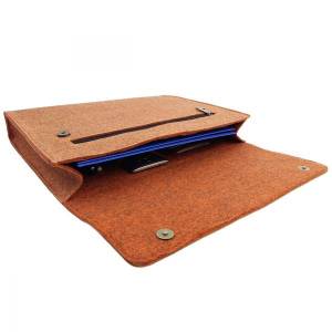 DIN A4 handarbeit Business Aktentasche Tasche Filztasche Notebook Laptop für MacBook Surface 13 " orange Bild 4
