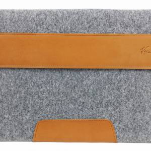 15,6" Schutz-Tasche für Ultrabook Notebook Laptop Schutzhülle PC Tasche aus Filz Sleeve Hülle grau Bild 1