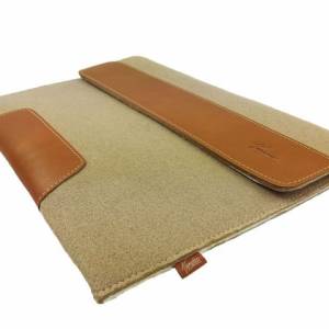 Für 12 iPad Pro 13 Surface Hülle Schutztasche aus Filz für Ultrabook Notebook Etui Cappuccino Braun Bild 3