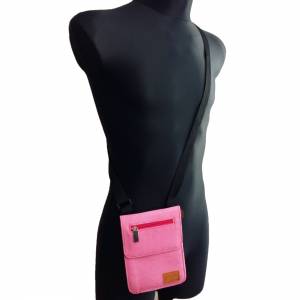 Kleine Umhängetasche Schultertasche Handtasche Rosa Pink Bild 2
