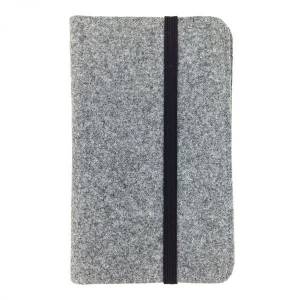 9,1 - 10,1 Zoll Tablethülle Schutzhülle Etui Hülle aus Filz für Tablet Bookcase Buchhülle Grau Bild 1