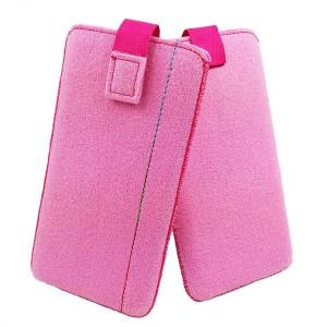 5 - 6,4" Universell Tasche aus Filz Schutzhülle für Handy Etui für Smartphone Filztasche Pink Bild 3