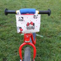 Lenkertasche für Laufrad / Kinderrad / Roller "Mops weíß" Bild 2