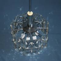 Kronleuchter Deckenlampe mit Bleiglas 60er Jahre Bild 4