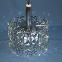 Kronleuchter Deckenlampe mit Bleiglas 60er Jahre Bild 7