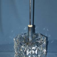 Kronleuchter Deckenlampe mit Bleiglas 60er Jahre Bild 8