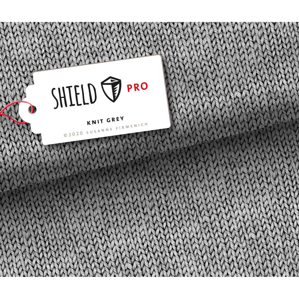 0,5m Albstoffe Shield Pro Knit Grey Bild 1