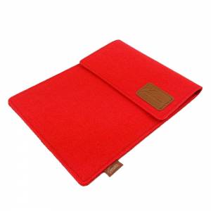 9.7 - 10.5" Tasche für Tablet eBook-Reader Hülle aus Filz Sleeve Schutzhülle rot Bild 1