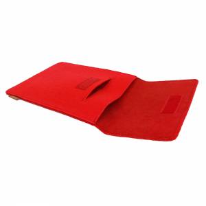 9.7 - 10.5" Tasche für Tablet eBook-Reader Hülle aus Filz Sleeve Schutzhülle rot Bild 5