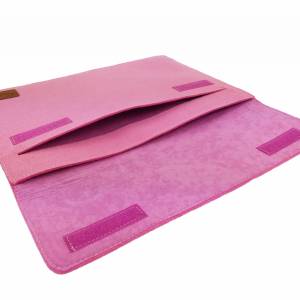 Bis 13,3 Zoll Hülle Tasche für 13 " MacBook, Ultrabook Notebook Hülle aus Filz Schutzhülle Pink Bild 2