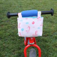 Lenkertasche für Laufrad / Kinderrad / Roller "Einhorn rosa" Bild 2