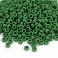Toho Seed Beads 11/0 Opaque Frosted Pine Green Bild 1