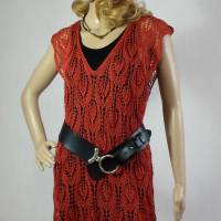 Lace-Tunika Mini-Kleid Unikat hand-gestrickt Bild 3
