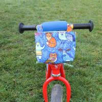 Lenkertasche für Laufrad / Kinderrad / Roller "Waldtiere blau" Bild 2