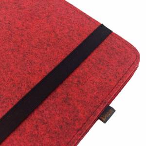 Bis 13 Zoll Tablet Tasche Hülle für MacBook Air Laptop Notebbok sleeve Filztasche Hülle Filz rot Bild 3